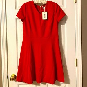 ✨ NWT Womens Red Fit and Flare Dress - size XL